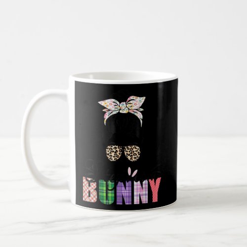 Amazing Stepmom Bunny Messy Bun Leopard Happy East Coffee Mug