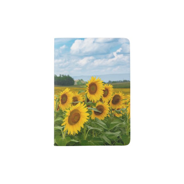 Amazing Sunflowers Passport Holder (Front)