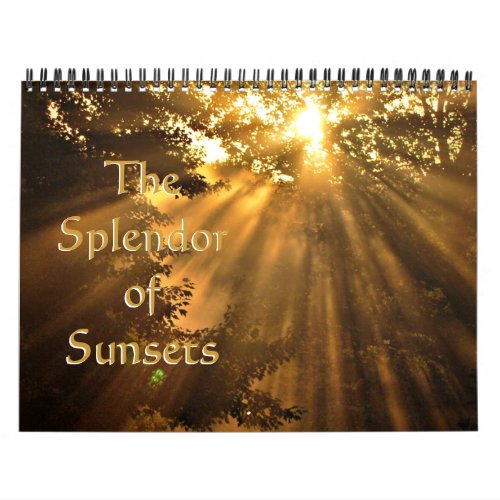 Amazing Sunset Photography Calendar