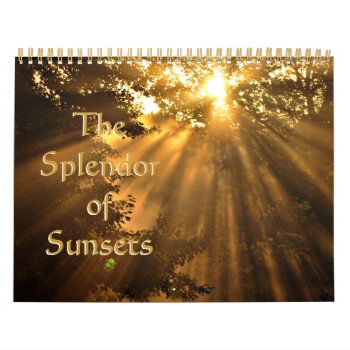 Amazing Sunset Photography Calendar by Vanillaextinctions at Zazzle