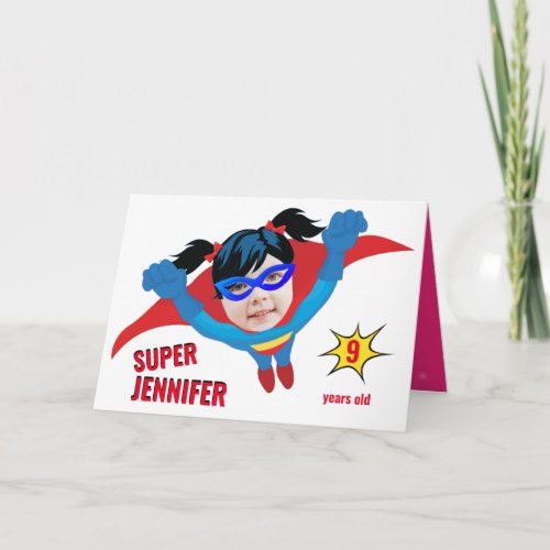 Amazing Superhero Awesome Birthday Gift Card