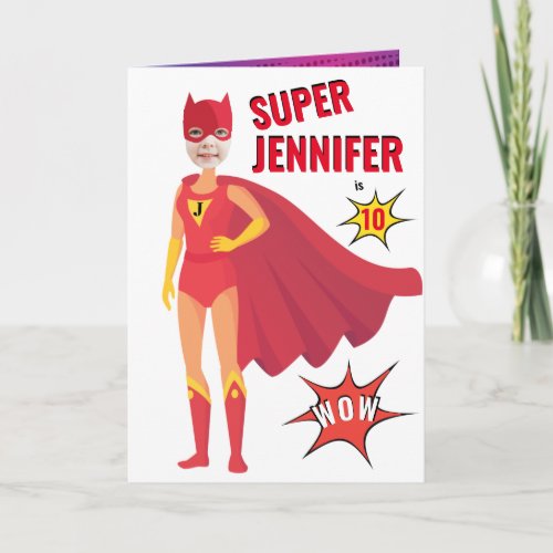 Amazing Superhero Birthday Gift Awesome  Card