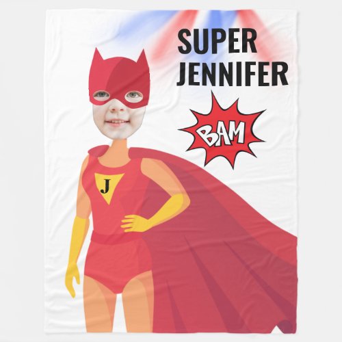 Amazing Superhero Girl Birthday Gift Fab Value Fleece Blanket