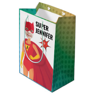 Amazing Superhero Girl Birthday Gift Fab Value Medium Gift Bag
