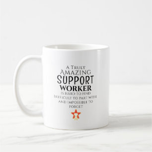 Amazing Support Worker Hard To Find Personalized  Coffee Mug