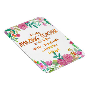 Amazing Teacher Appreciation Gift Sign Thank you Magnet