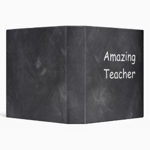 Amazing Teacher Chalkboard Design Gift Idea 3 Ring Binder