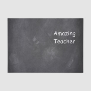 Amazing Teacher Chalkboard Design Gift Idea Tissue Paper
