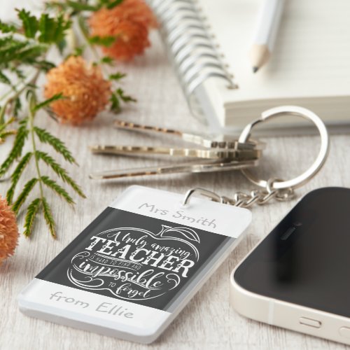 Amazing teacher key ring thank you christmas gift