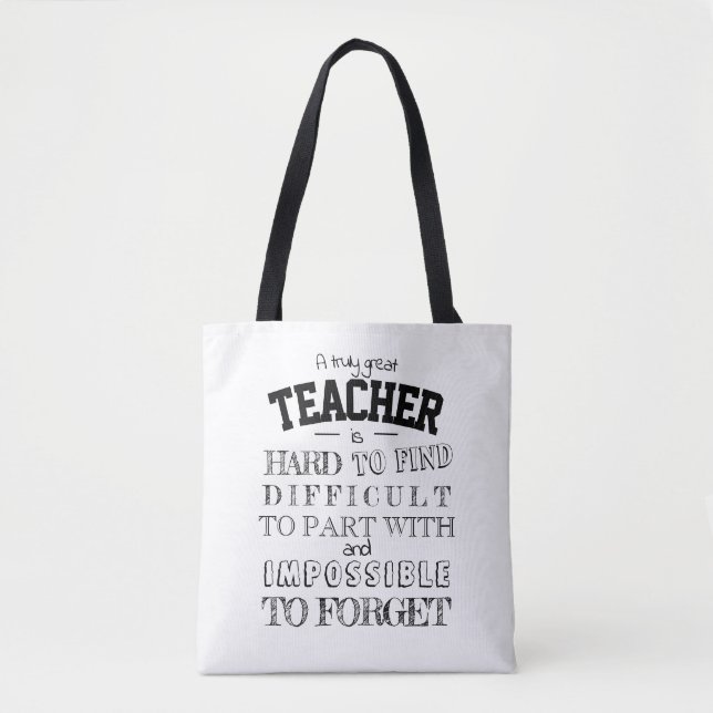 Amazing teacher Thank you Appreciation Gift Tote Bag (Front)