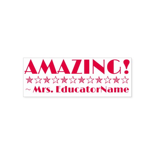 AMAZING  Teaching Assistant Name Rubber Stamp