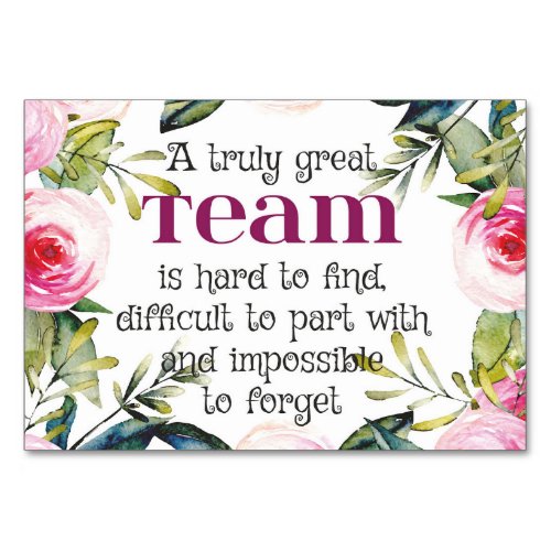 Amazing team work thank you quote office wall art