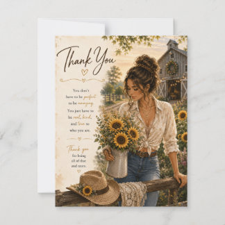 Amazing Thank You Note Card