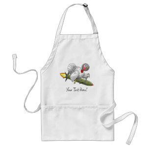 Amazing Thanksgiving Rocket Turkey Adult Apron