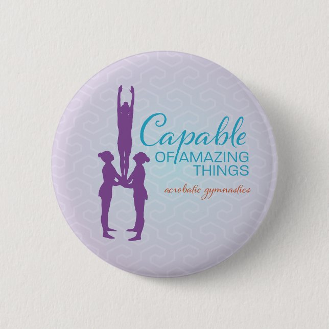 Amazing Things - Acrobatic Gymnastics Button (Front)