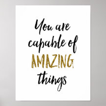 Amazing Things Motivational Quote