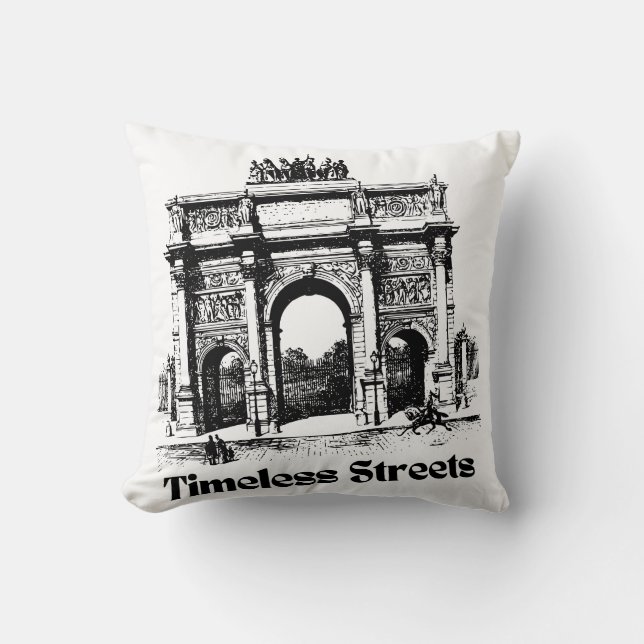 Amazing Timeless streets hands bag for you  Throw Pillow (Front)
