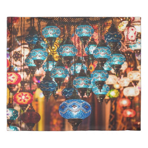 Amazing traditional handmade turkish lamps in souv duvet cover