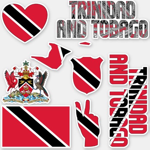 Amazing Trinidad and Tobago Shapes National Symbol Sticker
