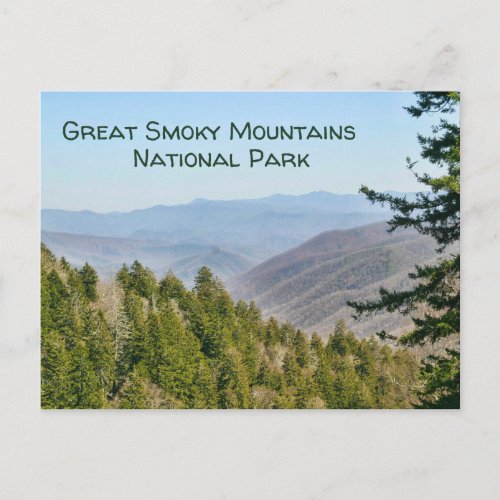 Amazing View Great Smoky Mountains National Park Postcard