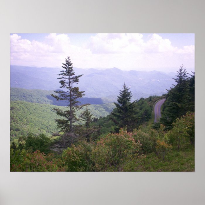 Amazing View Of Winding Blue Ridge Parkway Print