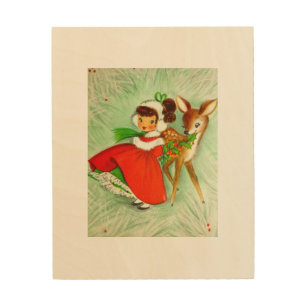 Amazing Vintage Mid Century Mod Retro Reindeer Wood Wall Decor