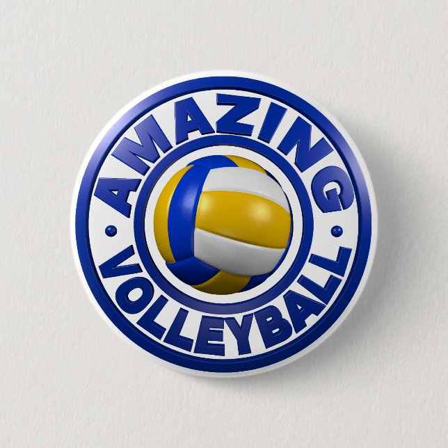 Amazing Volleyball Button (Front)