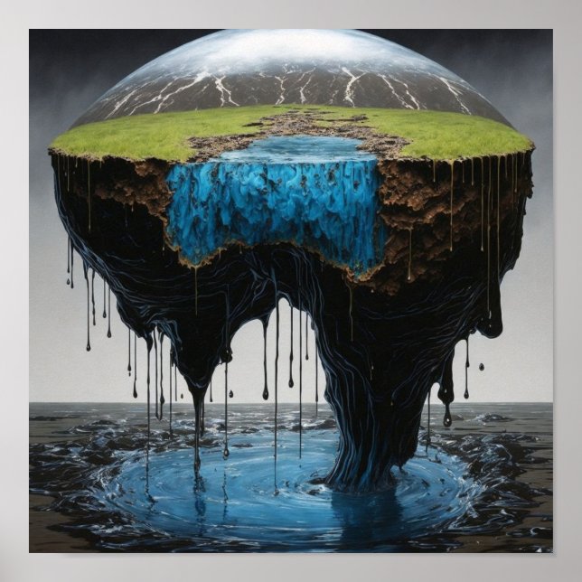 Amazing Waterfall Poster (Front)