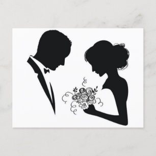 amazing wedding invitation postcard