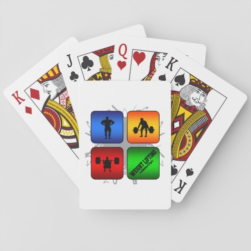 Amazing Weight Lifting Urban Style Poker Cards