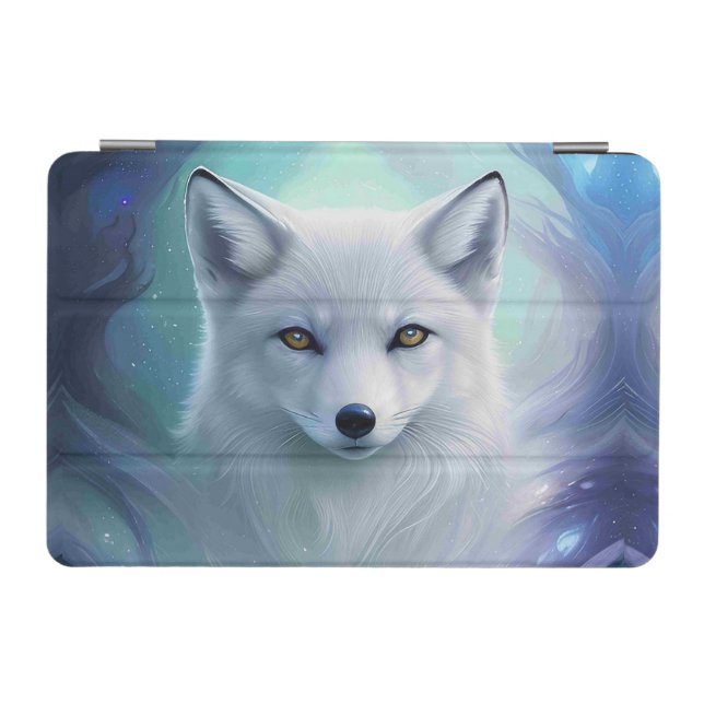 Amazing White Snow Fox on Icy Land iPad Mini Cover (Horizontal)