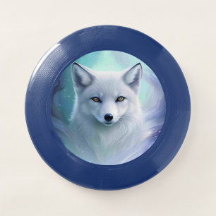 Amazing White Snow Fox on Icy Land Wham-O Frisbee