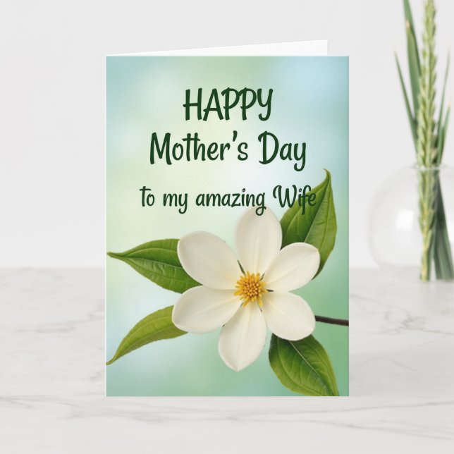 Amazing Wife Mothers Day Card (Front)