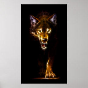 Amazing Wolf Image Poster