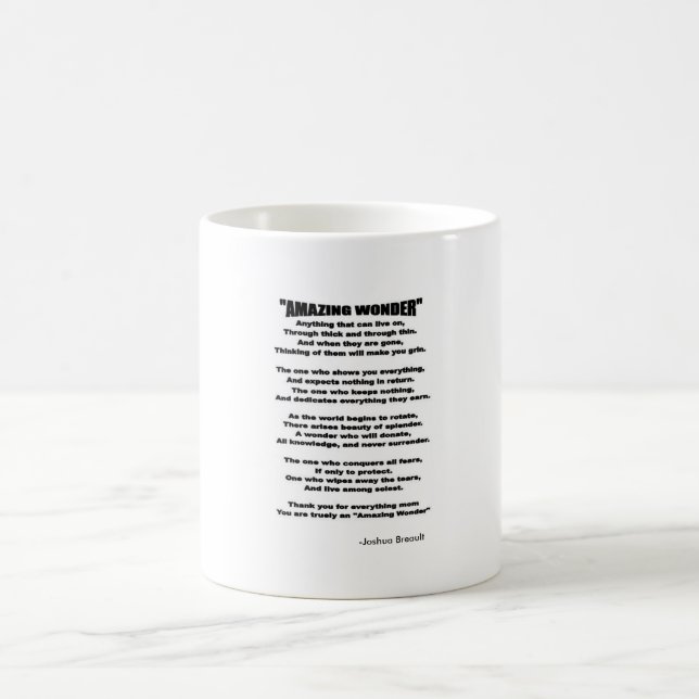 "AMAZING WONDER" MUGS/CUPS COFFEE MUG (Center)