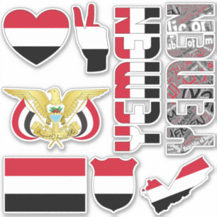 Amazing Yemen Shapes National Symbols Sticker