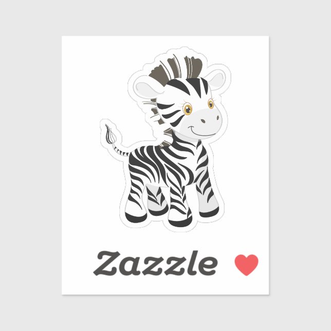 Amazing Zebra Sticker (Sheet)