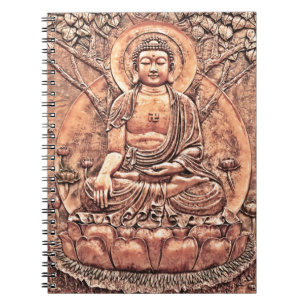 Amazingly Detailed Copper Buddha Notebook