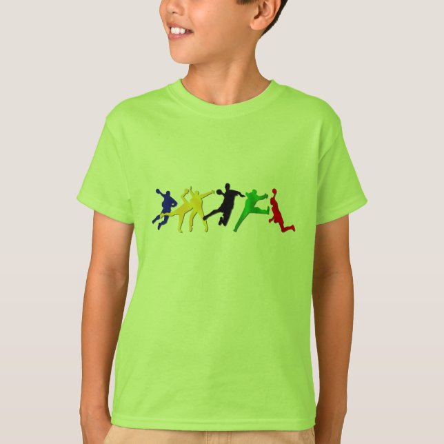 Amazon Green kids handball tshirt gift (Front)