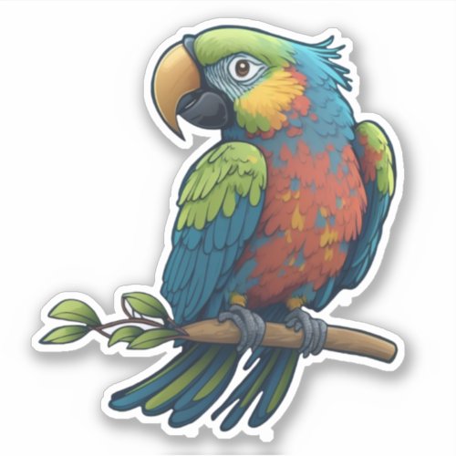 Amazon Parrot Sticker