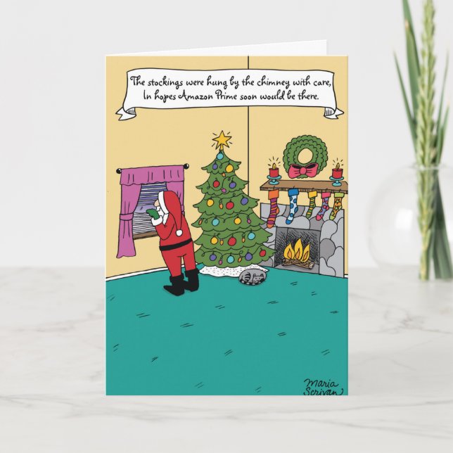 Amazon Prime Christmas Joke Card (Front)