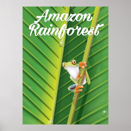 Amazon rainforest Travel poster
