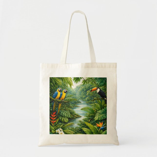 Amazon River Basin Jungle Tote Bag (Front)