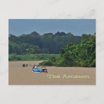 Amazon River Scene  Postcard by debinSC at Zazzle