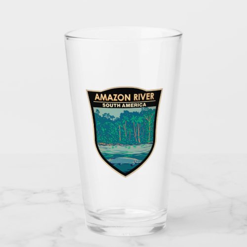 Amazon River South America Travel Art Vintage Glass