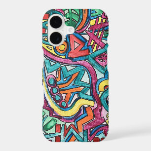 Amazonia-Hand Painted Abstract Art iPhone 17 Case
