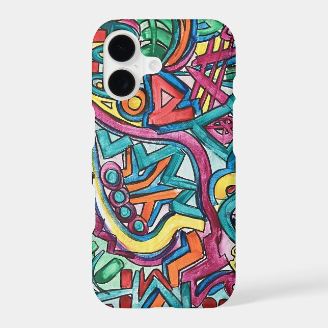 Amazonia-Hand Painted Abstract Art Case-Mate iPhone Case (Back)