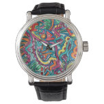 Amazonia-Hand Painted Abstract Art Watch