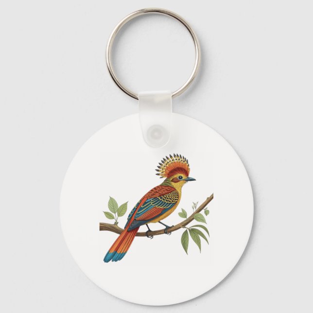 Amazonian Royal Flycatcher Keychain (Front)