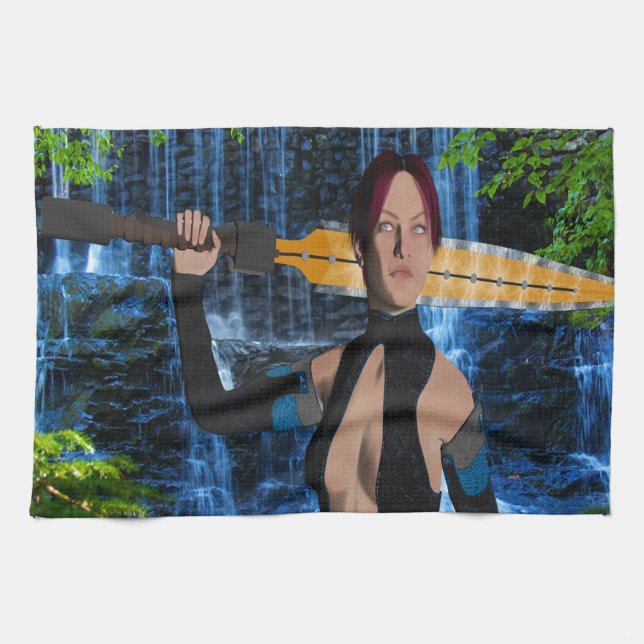 Amazonian Woman Kitchen Towel (Horizontal)